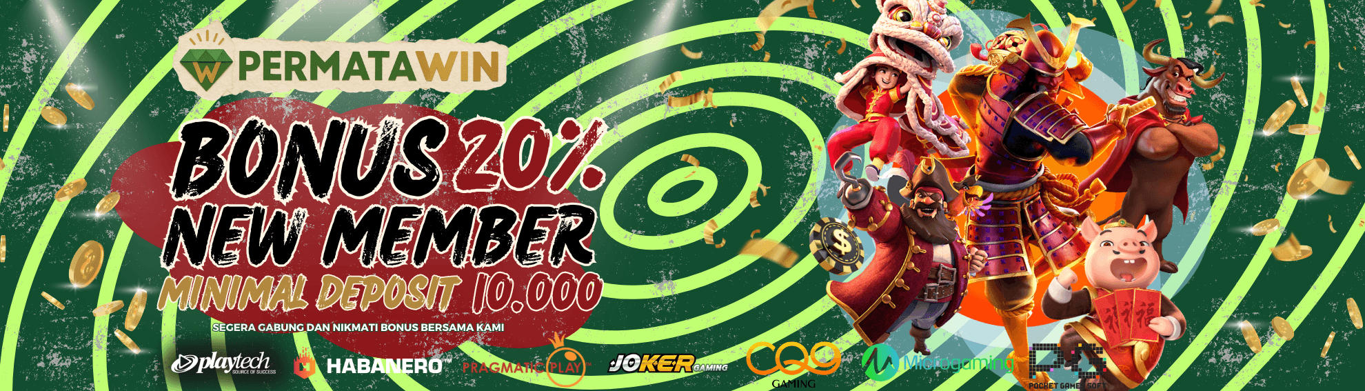 BONUS NEW MEMBER 20%